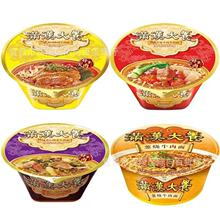 统一满汉大餐4碗装葱烧牛肉酸菜麻辣方便面早餐夜宵速食方便面