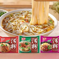 陈村河粉方便面整箱批发夜宵速食免煮非油炸泡面面饼袋装广东米粉