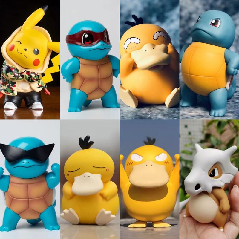 Pokemon Gk Tsundere Squirtle Inappropriate and Funny Psyduck Cubone Car Model Figurine