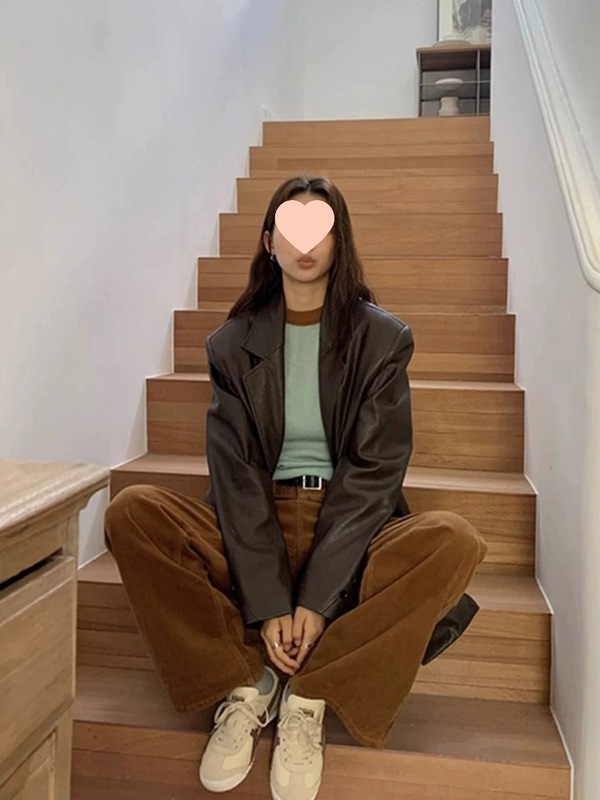 圆领拼接撞色打底针织衫女2025春秋内搭别致绝美修身显瘦长袖上衣|undefined