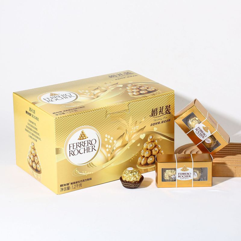 Ferrero ロロ チョコレート ボール 2 パック ウェディング キャンディー 卸売 お土産 ナッツ サンドイッチ ハイエンド エンゲージメント キャンディー|undefined