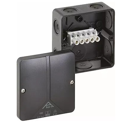 Spelsberg高防护等级接线盒 带5极端子，黑色，外部尺寸93*93*55m