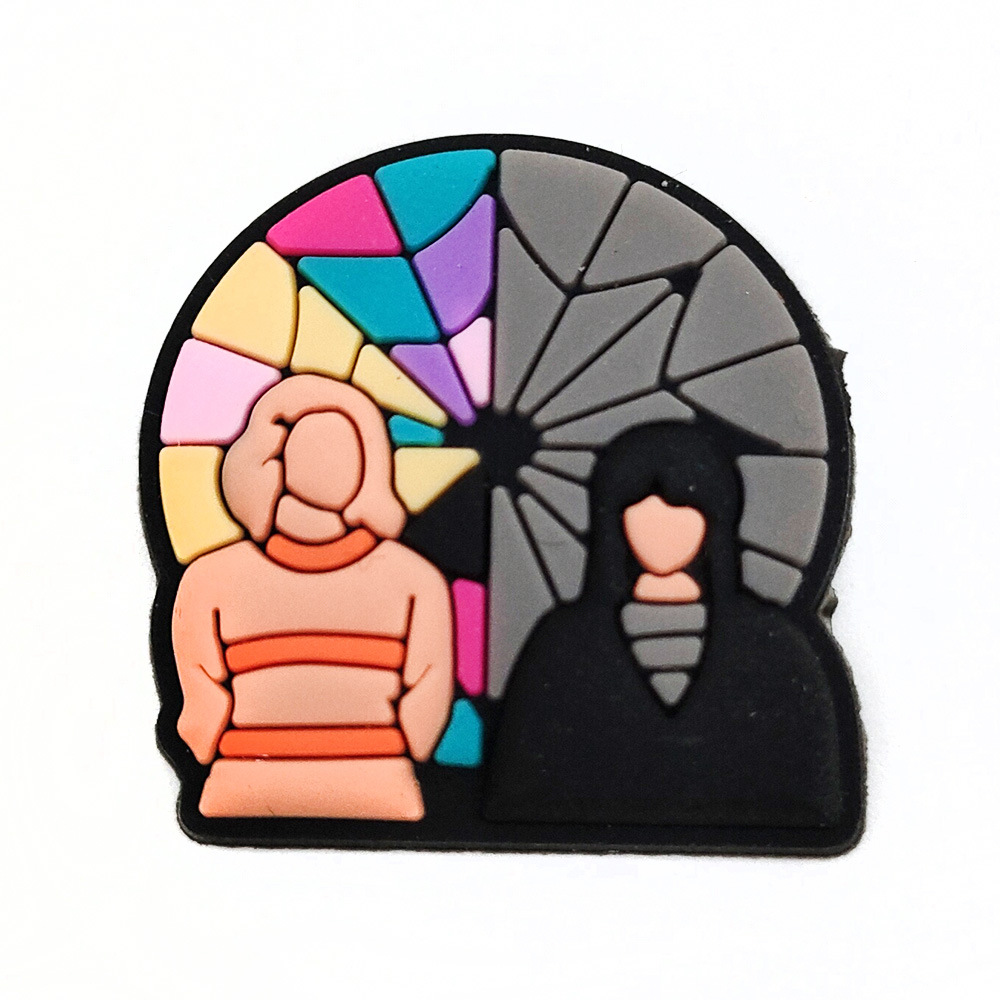 Serie de TV americana miércoles agujero zapatos zapato flor zapato hebilla desmontable flor zapato hebilla agujero zapatos Decoración