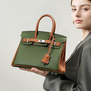 Platinum Bag 30Togo Leather Genuine Leather Large Capacity Shoulder Bag Versatile Female Office Worker Niche High-End Handbag