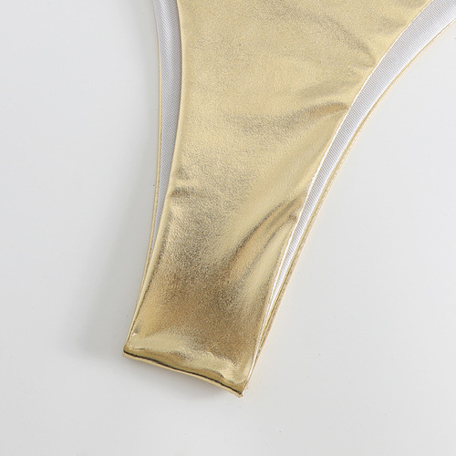  New Style Swimwear European and American Sexy Bikini Swimsuit Women's Wearable Gold-pressed Bikini 