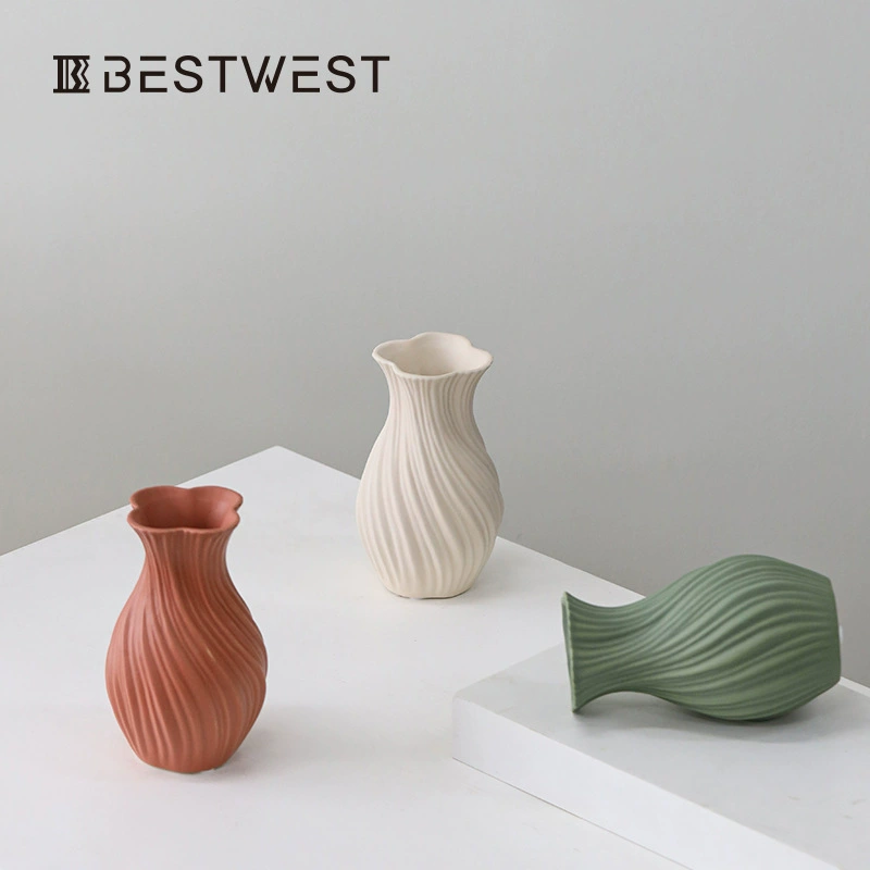 Bosi Home минималистский скандинавский моранди керамическая ваза украшения