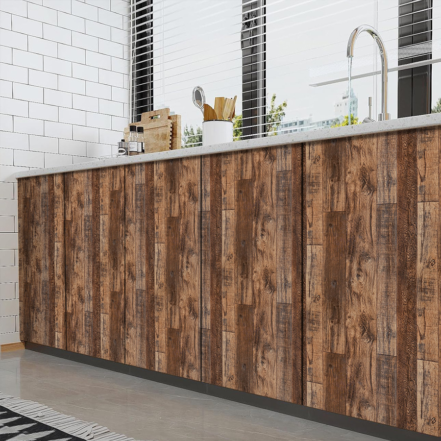 44cm*2000cm Retro Wood Panel Wallpaper – Self Adhesive Rustic Wall Paper For Cozy Farmhouse Interior Design_maomaolike.com