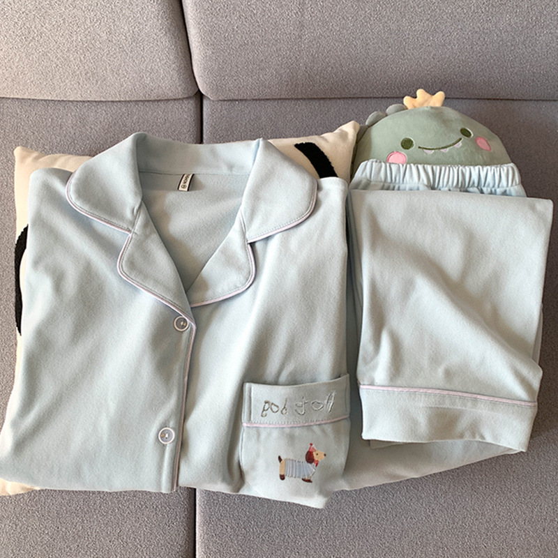 Dachshund Pattern Fleece Pajamas for Women, Spring, Autumn, and Winter Coral Fleece Set, Thickened Island Fleece Loungewear