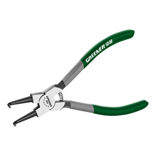 Green forest circlip pliers internal and external dual-use tool grade small large circlip yellow pliers circlip spring pliers opening expansion