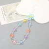 K1939 flowers mobile phone chain blue