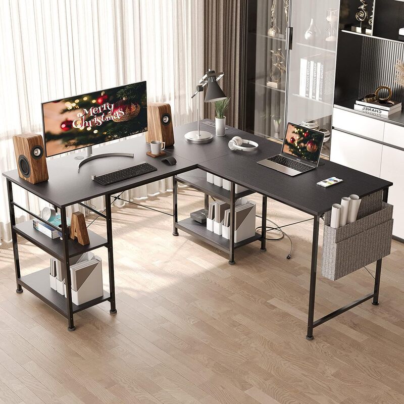 Source: Factory Direct Sales Home Office Gaming Desk with Power Outlets and USB Ports, Small L-Shaped Computer Desk Source: Factory Direct Sales Home Office Gaming Desk with Power Outlets and USB Ports, Small L-Shaped Computer Desk