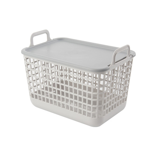 Dirty clothes basket dirty clothes storage basket household toys clothes portable plastic snacks hollow debris imitation rattan storage