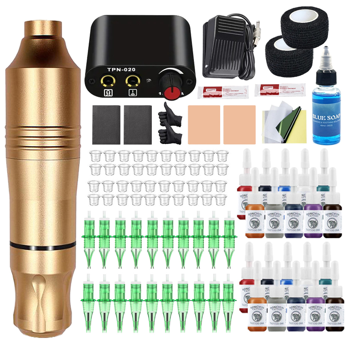 황금 문신 기계