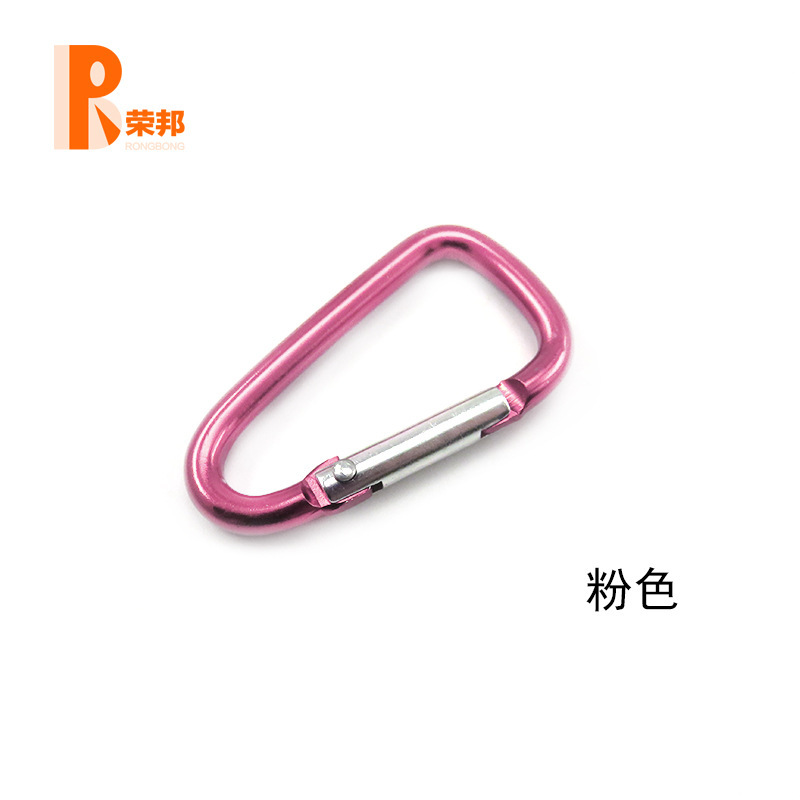 高品質 No.4 D型カラビナ 小型カラビナ 線径3.8mm 安定した品質、良好なリバウンド、カラーフル|undefined