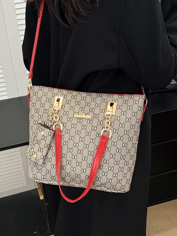 Juego de bolsos para mujer de seis piezas bolso de mano y bandolera image 4