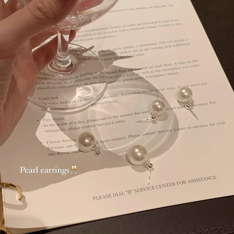 轻奢小众高级感简约气质珍珠耳钉女韩系爆款百搭时尚网红同款耳环|undefined