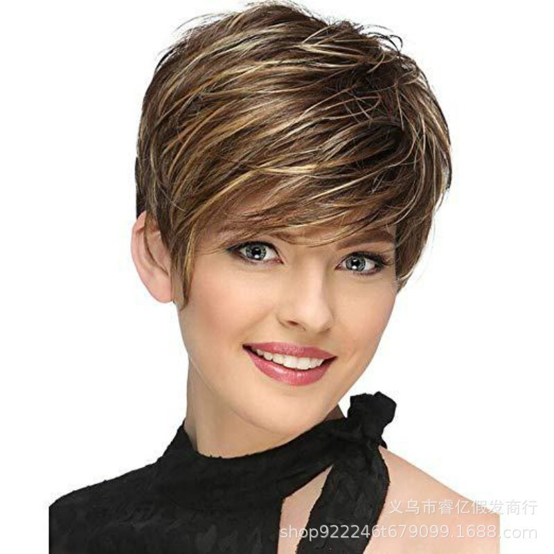 外国貿易のかつらの女性欧米のファッションのショートヘアの格好が良いです。|undefined