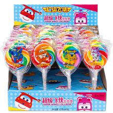 金稻谷17克七彩棒棒糖波板糖兒童零食糖果盒裝彩虹糖學校超市批發