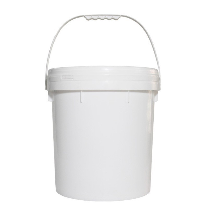 16L涂料桶18升涂料胶桶化工PP塑料包装桶带盖密封油漆圆桶防漏