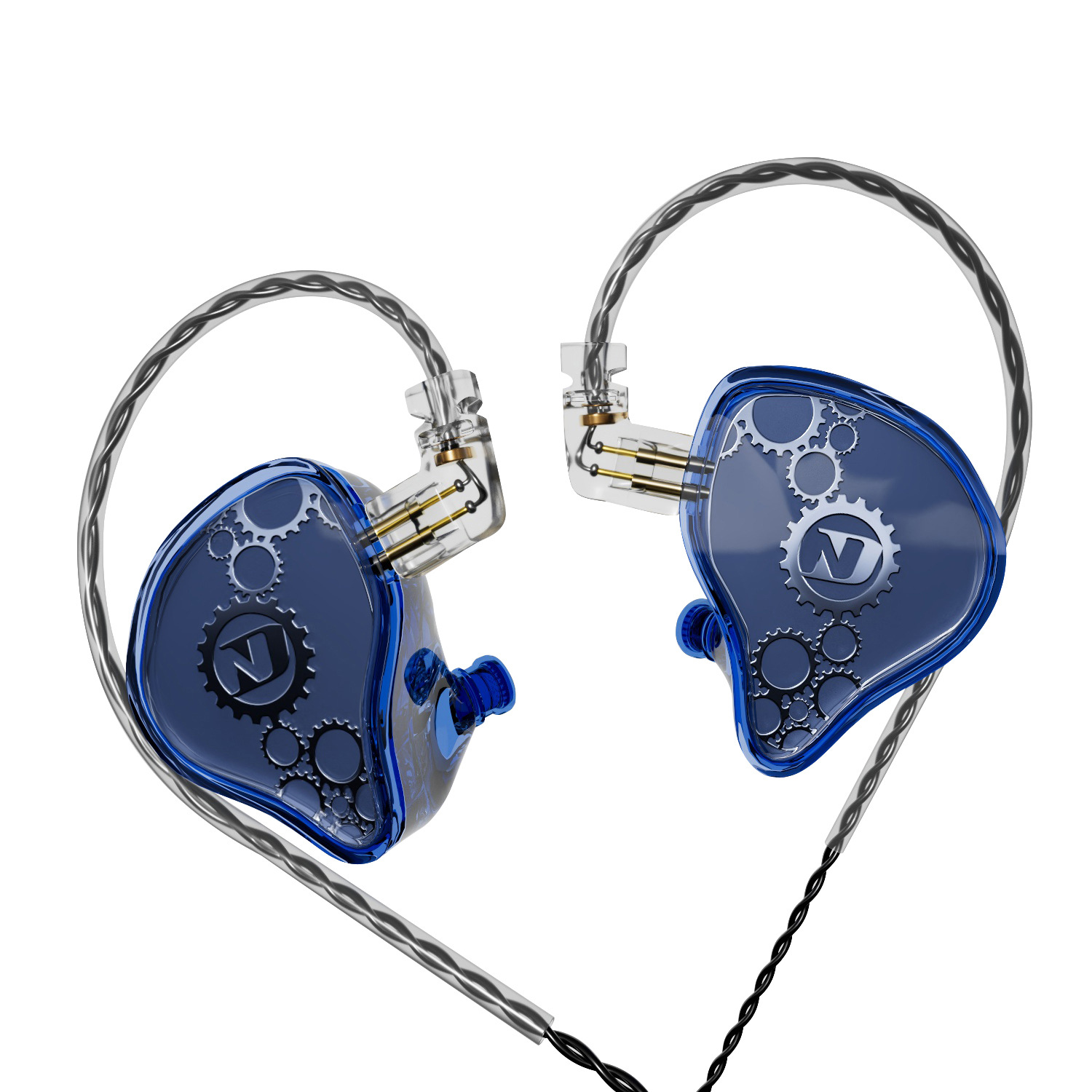 Auriculares con cable ND Venus en la oreja tipo c tapones para los oídos con orificio redondo HIFI de alta calidad de sonido monitor de graves pesados en vivo