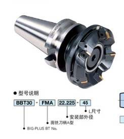 BIG DAISHWA日本面铣刀柄BBT30-FMA22.225-45