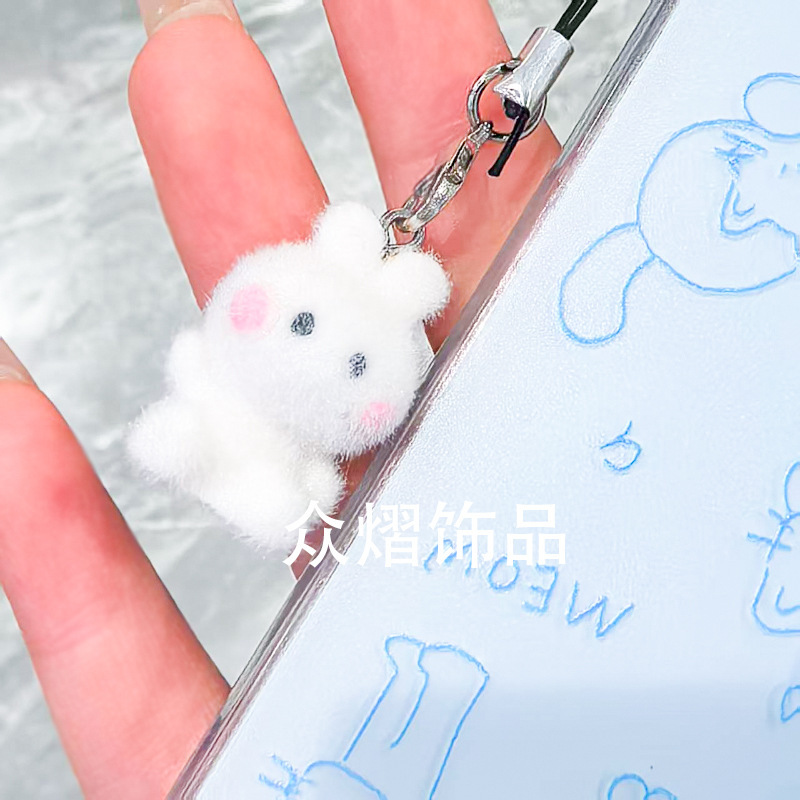 可爱毛绒动物萌粒公仔 diy钥匙链手机包包挂件车载桌面装饰品批发|undefined