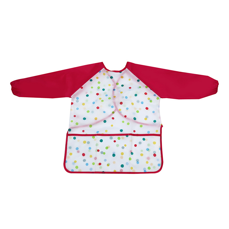 Niños impermeable ropa de comer ropa infantil pintura ropa de manga larga anti-vestir anti-sucio babero anti-fouling overall al por mayor