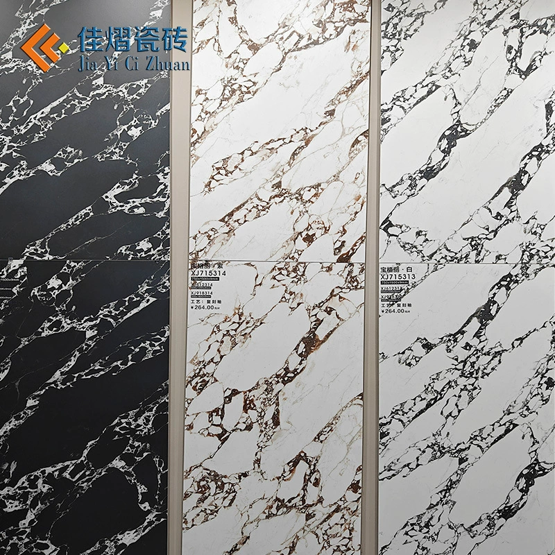 Снова выгравированная глазурованная каменная плита BGL фиолетовая и черная снежная гора Линкольн Бай Синьхань Цзянсюэ Современная гостиная плитка напольной плитки для ванной комнаты