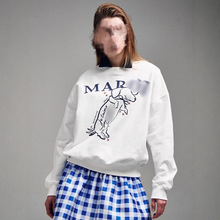 即墨原厂Mard*摇尾珍珠小狗卫衣腊肠狗线条休闲宽松棉上衣新款女