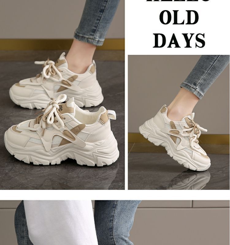 Chaussures de papa pour femmes, nouvelles chaussures à plateforme, chaussures de sport décontractées, chaussures d'étudiant polyvalentes, chaussures à semelles souples, chaussures de voyage antidérapantes_voghion.com