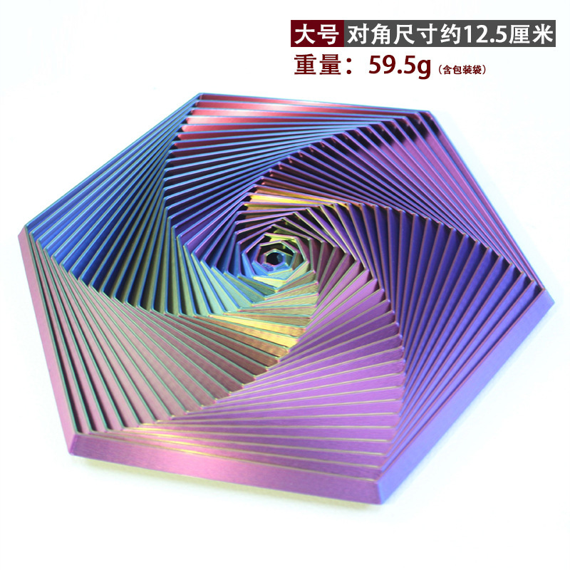 3D印刷六角形玩具解凍魔法黒科学技術サラリーマン抗不安減圧六角形視錯覚|undefined