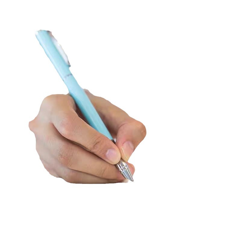 Deli S271 pluma de metal oficina de estudiantes pluma de escritura de negocios pluma de escritura positiva pluma fina pluma de caligrafía