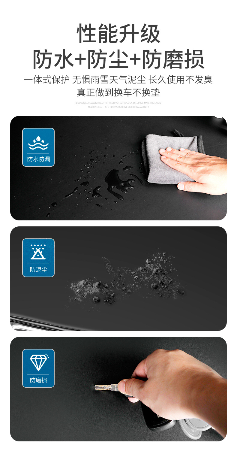 Suitable for Audi A4L/Q5/A6/A7 Trunk Mat, A8/Q3/A3/Q7/A5 Car Trunk Mat, Interior Accessories