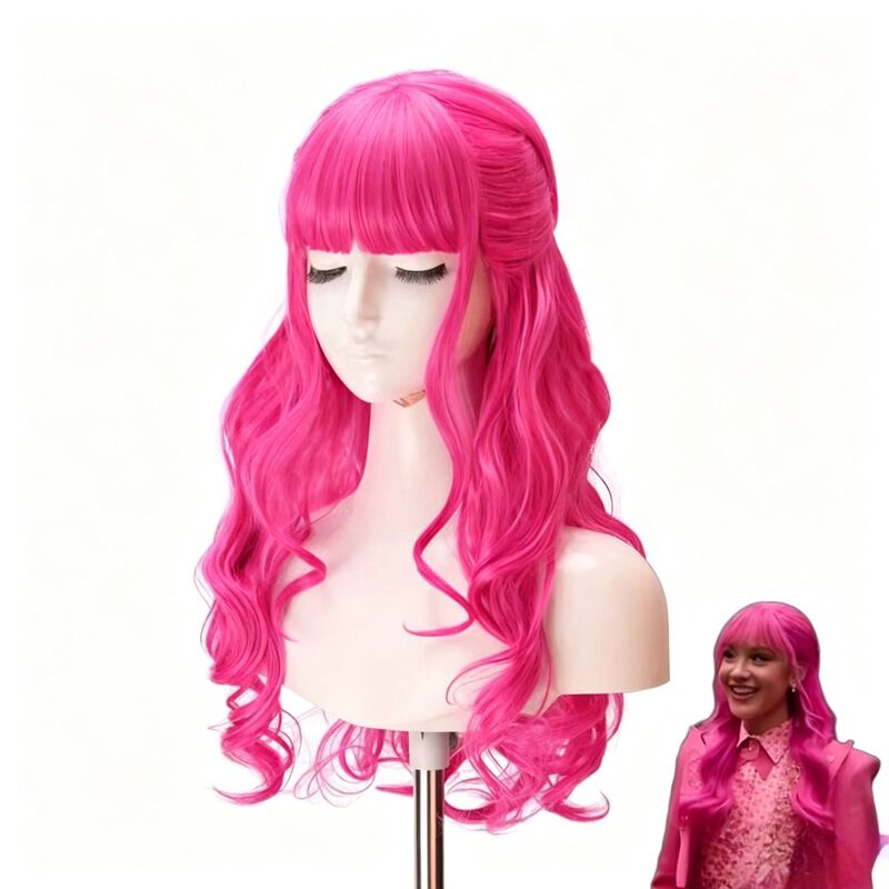 Red Heart Rises Chloe Long Cosplay Wig Princess Rebel Alliance Descendants 4 Wig Set Red Heart Rises Chloe Long Cosplay Wig Princess Rebel Alliance Descendants 4 Wig Set