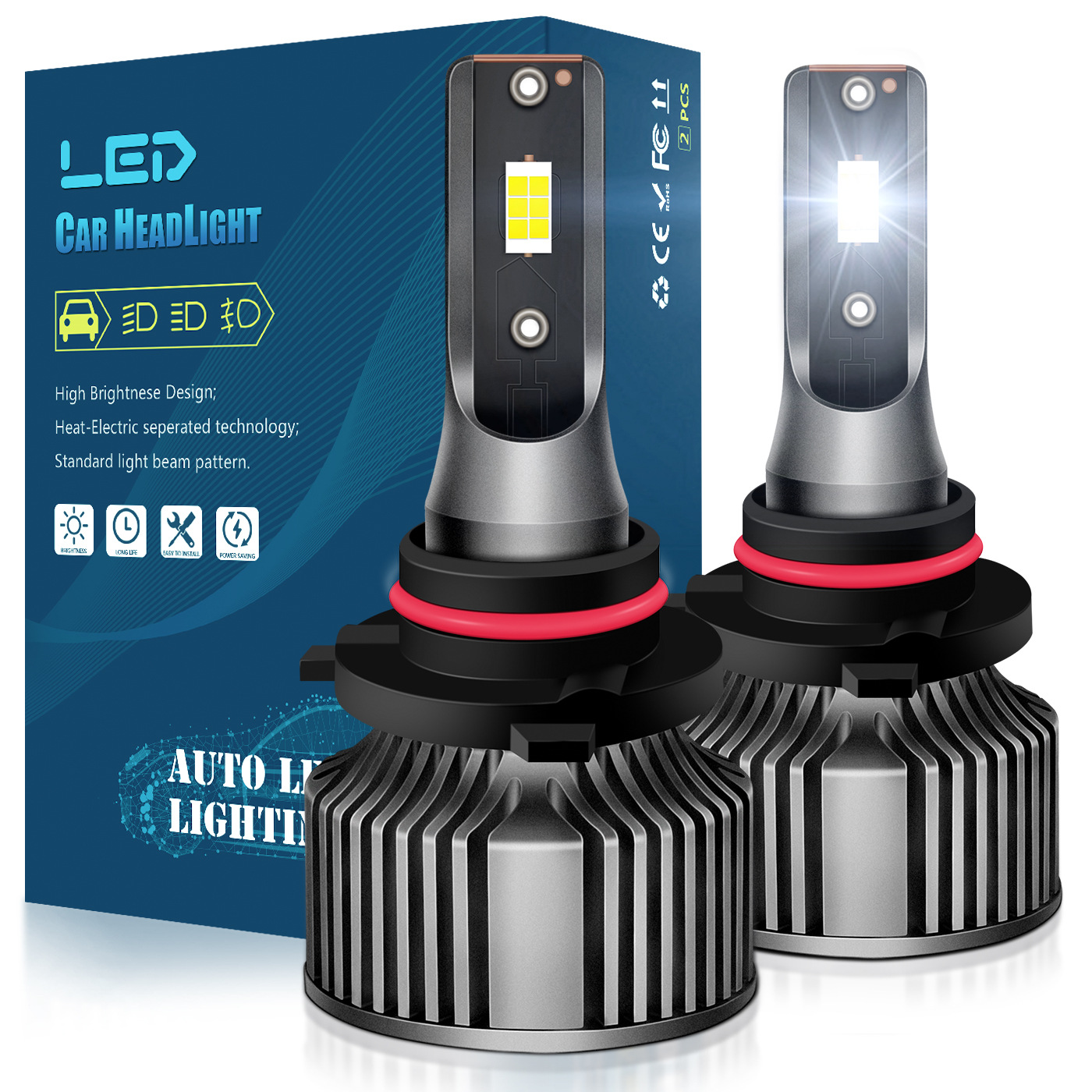 Fuente fabricante coche LED faro H1H7 luz baja H4H13 niebla lámpara 880 bombilla CSP3570 coche lámpara H11H9