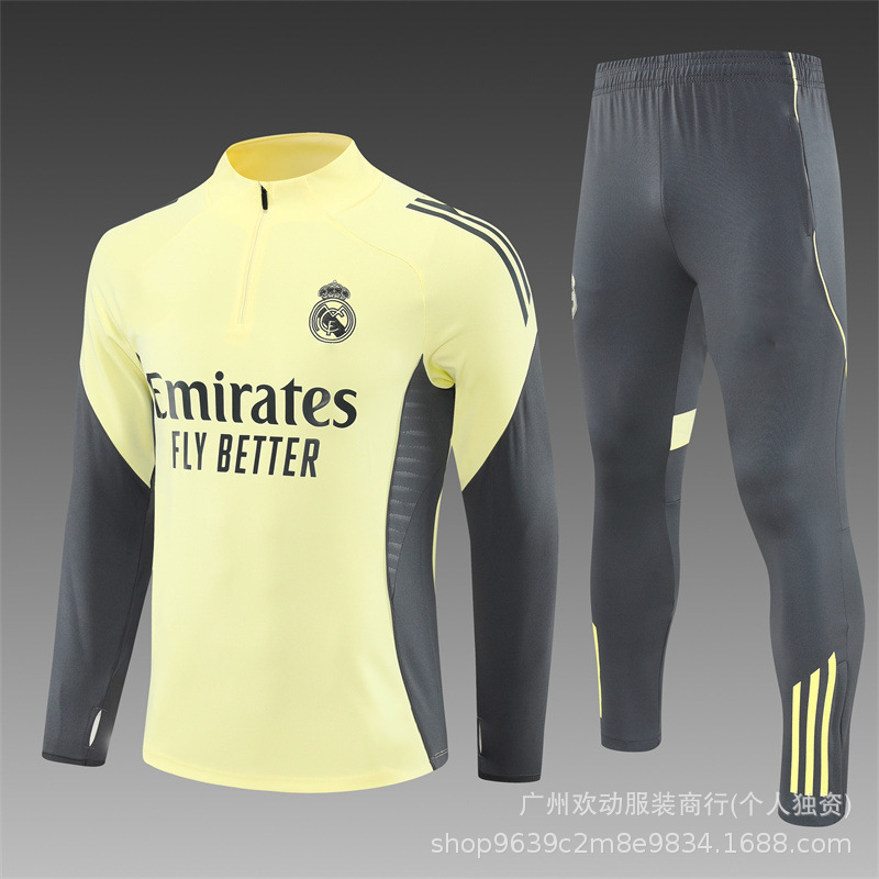 25-26新款足球训练服巴黎阿森纳多特马赛巴萨切尔西AC长袖套装球|undefined