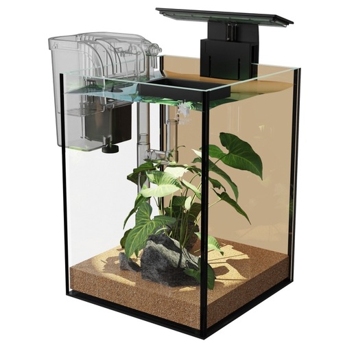 Fish tank desktop small tank aquarium water plant small  new cross-border ornamental fish creative glass tank