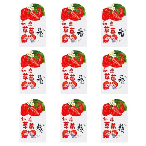 Supermarket General Fruit Label Sticker Self-Adhesive Easy-to-Peel Blueberry Durian Strawberry Watermelon Cherry Color Print Sticker