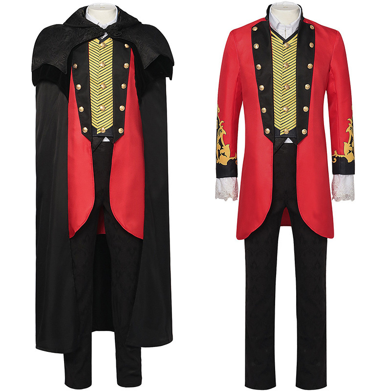 2025 New Medieval British Palace Men's Tuxedo Jacket Shirt Dress Suit Performance Clothing Foreign Trade Clothing