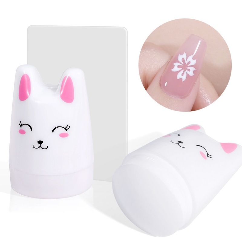 ネイルアートシリコーンスタンプ電気メッキ二層透明スタンプパット接着剤 DIY 印刷ツールスタンプ卸売|undefined