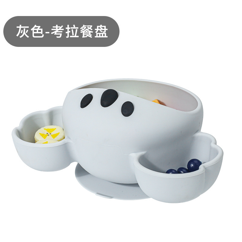 シリカゲル食器セット漫画母子児童食器赤ちゃん補助食器吸盤子供ステンレススプーンフォーク|undefined