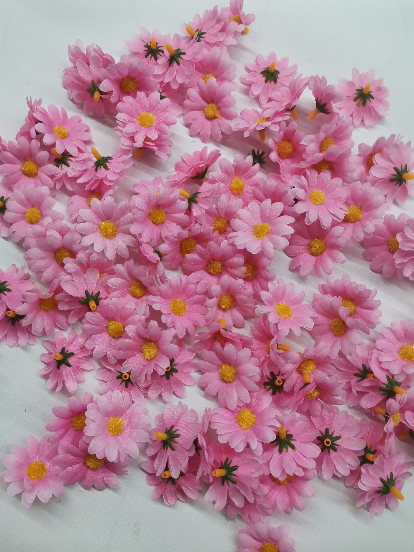 4cm de dos capas pequeño crisantemo girasol flor artificial crisantemo cabeza de flor pequeña Margarita flor artificial