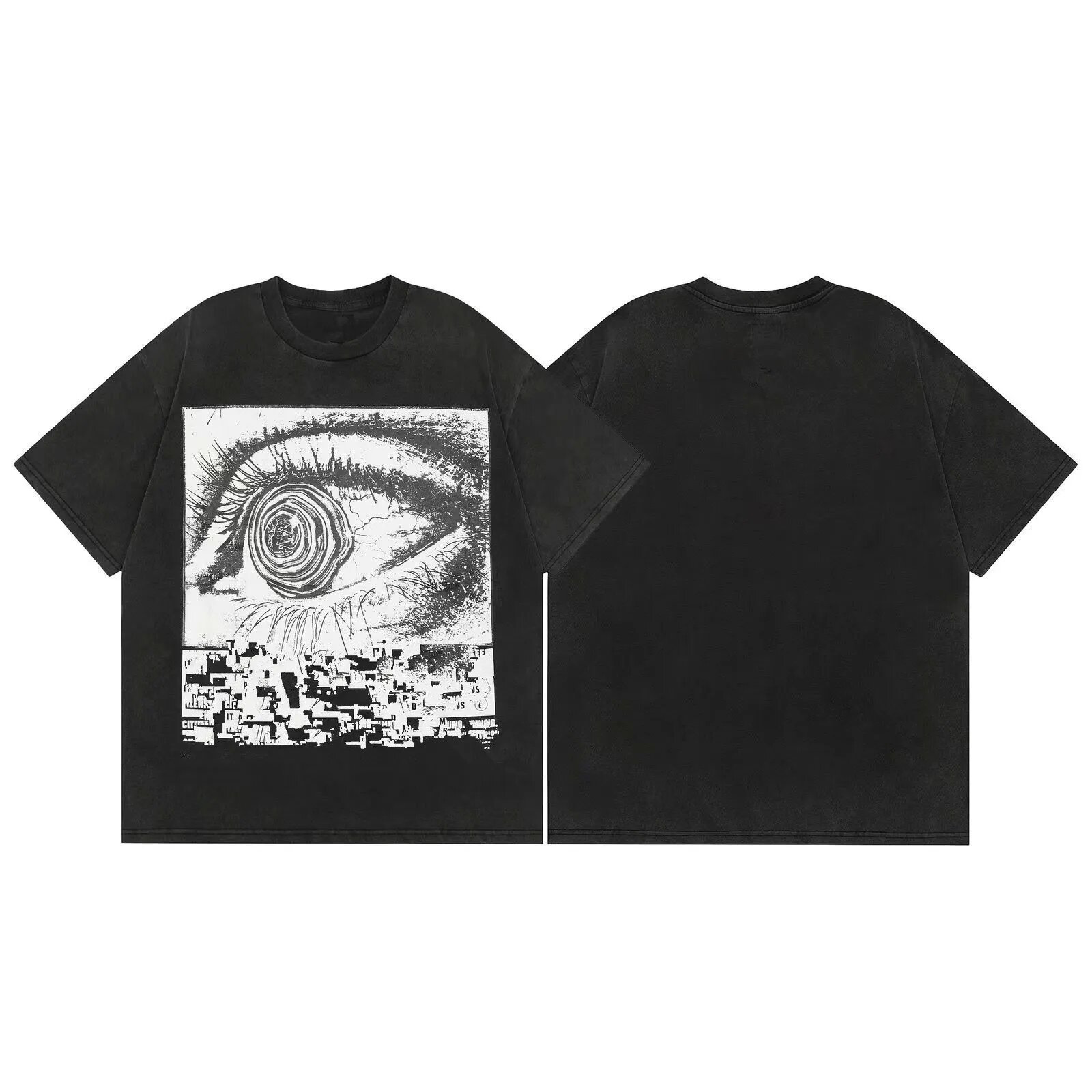 Verano nuevo estilo marca de moda europea y americana para hombres y mujeres camiseta de algodón casual suelta ajustada camiseta gráfica de manga corta de verano top de manga corta