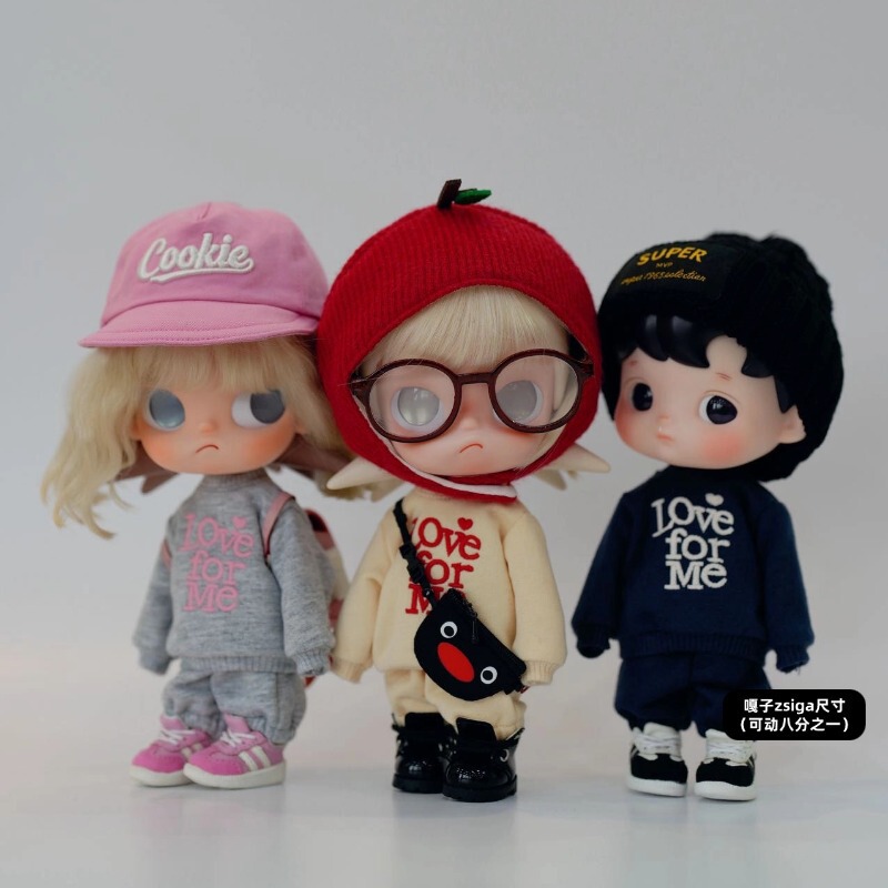 Labubu Doll Clothes Zsiga Outfit Replacement Sports Suit Handmade 17cm Vinyl Star Figure