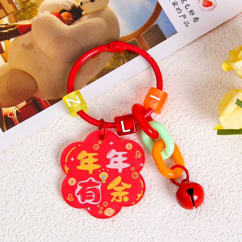 Brand creative acrylic protective amulet, keychain, transparent pendant, bag decoration, decorations