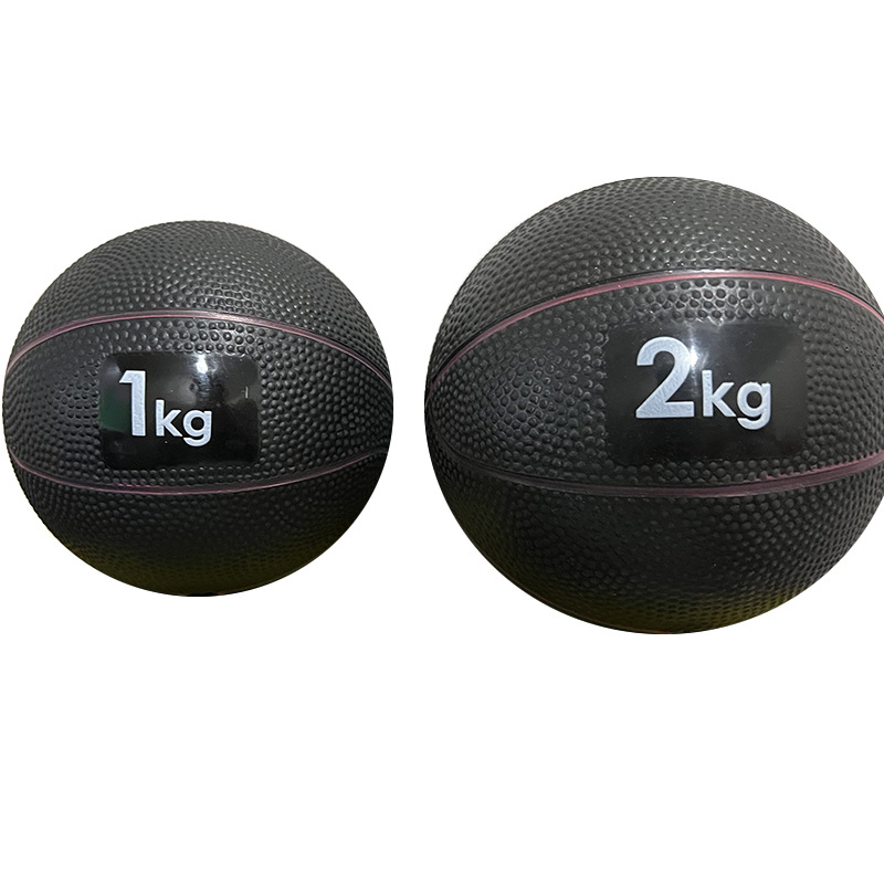 Soft shot put PVC yoga fitness ball sand ball inflatable solid sand ball 1kg 2kg physical strength training ball