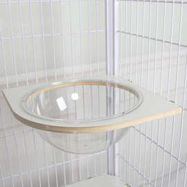 实木猫笼装饰挂式猫窝自由空间固定猫窝太空窝透明猫咪休息床定制