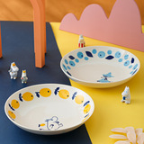 Япония импортированная подлинная уполномоченная керамическая тарелка с мамической клановой тарелкой асами ge nini фруктовая тарелка подглазе