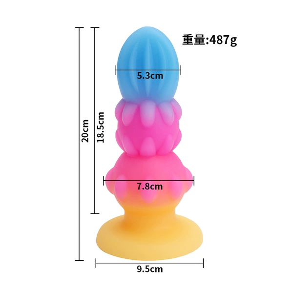 Colorful anal plug XXXL