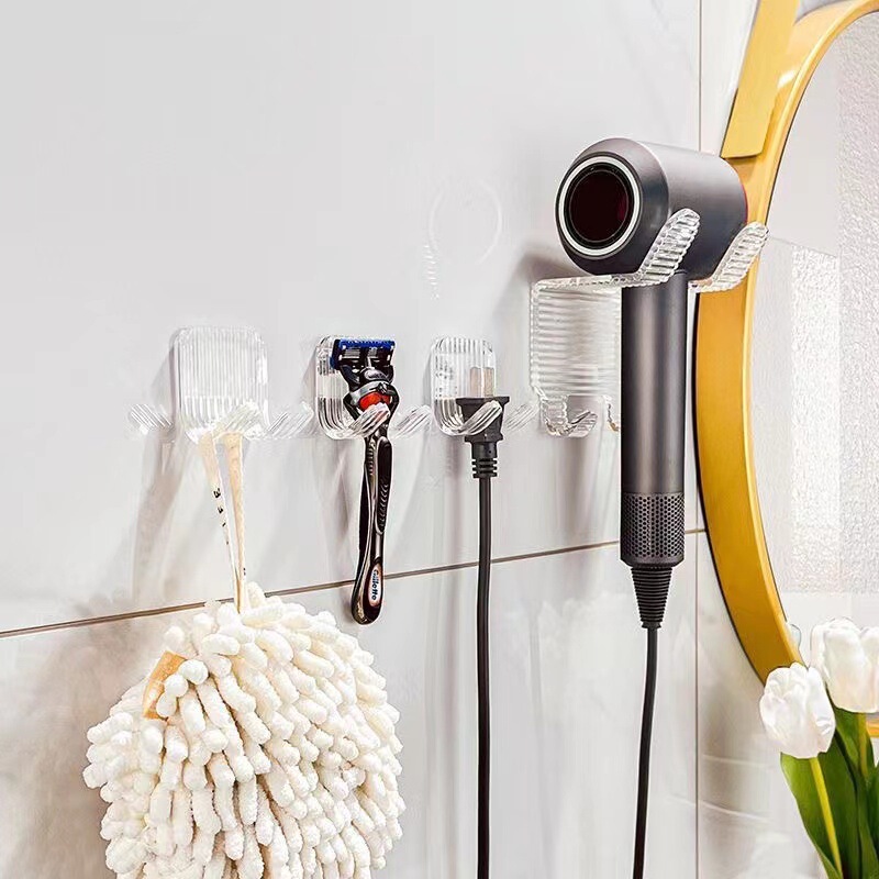 Acrylic hook adhesive strong punch-free seamless wall bedroom kitchen door waterproof key clothes sticky hook Acrylic hook adhesive strong punch-free seamless wall bedroom kitchen door waterproof key clothes sticky hook